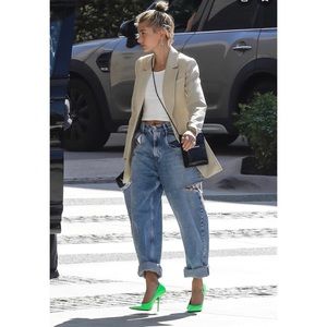 Maison Margiela cut out side slit jeans Brand new